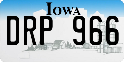 IA license plate DRP966