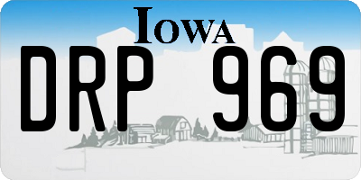 IA license plate DRP969