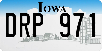 IA license plate DRP971