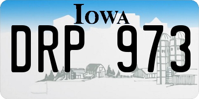 IA license plate DRP973
