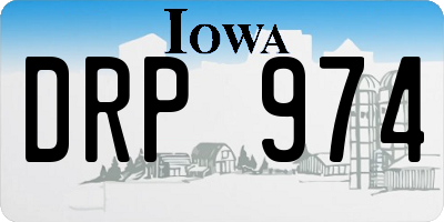 IA license plate DRP974
