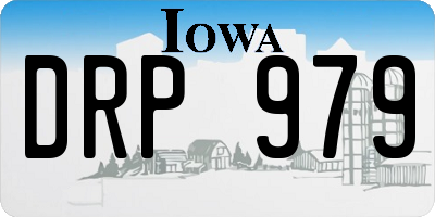 IA license plate DRP979