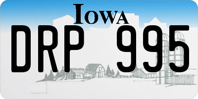 IA license plate DRP995