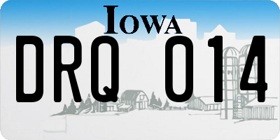 IA license plate DRQ014