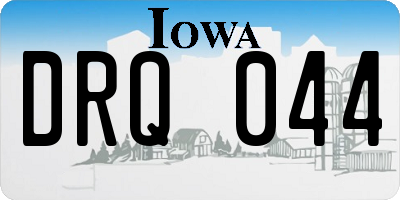 IA license plate DRQ044