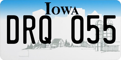 IA license plate DRQ055