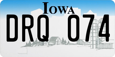 IA license plate DRQ074