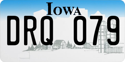 IA license plate DRQ079