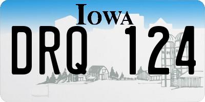 IA license plate DRQ124
