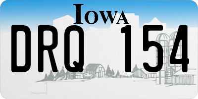 IA license plate DRQ154