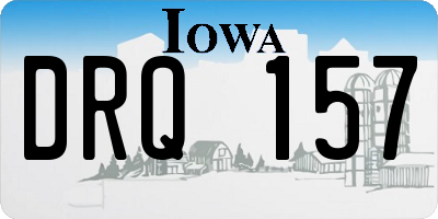 IA license plate DRQ157