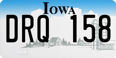 IA license plate DRQ158