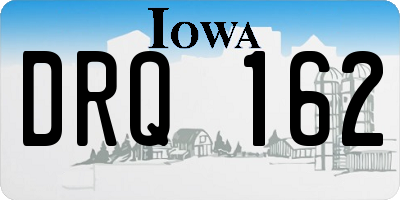 IA license plate DRQ162