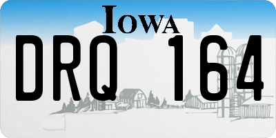 IA license plate DRQ164