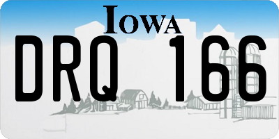 IA license plate DRQ166