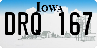 IA license plate DRQ167