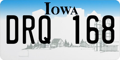 IA license plate DRQ168