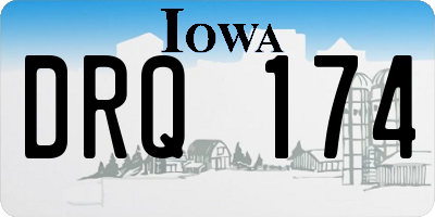 IA license plate DRQ174