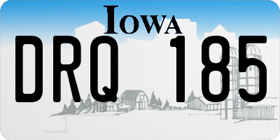 IA license plate DRQ185
