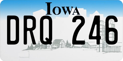 IA license plate DRQ246