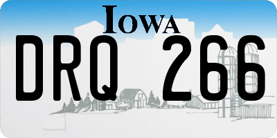 IA license plate DRQ266