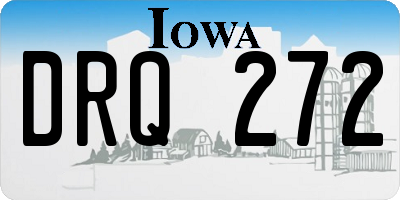 IA license plate DRQ272