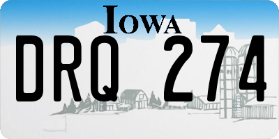 IA license plate DRQ274