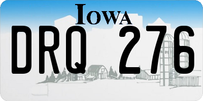 IA license plate DRQ276