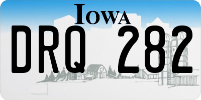 IA license plate DRQ282