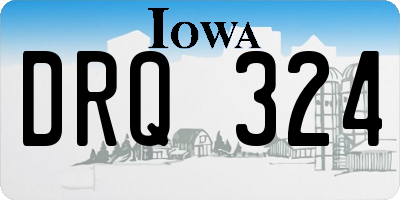 IA license plate DRQ324
