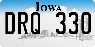IA license plate DRQ330