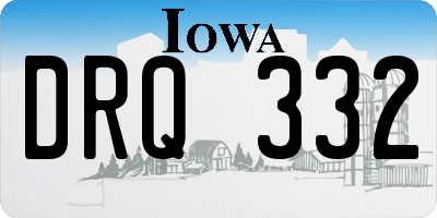 IA license plate DRQ332