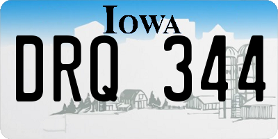 IA license plate DRQ344