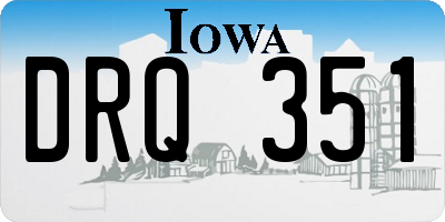 IA license plate DRQ351