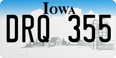 IA license plate DRQ355