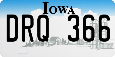 IA license plate DRQ366