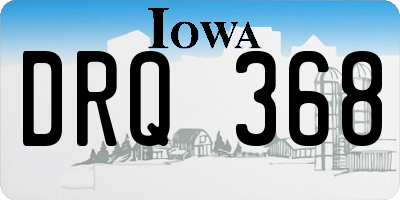 IA license plate DRQ368