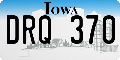 IA license plate DRQ370