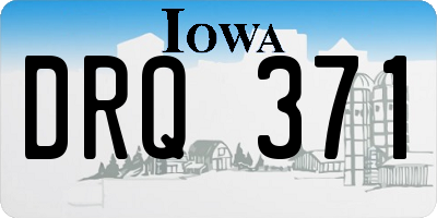 IA license plate DRQ371
