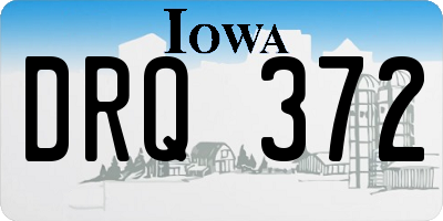 IA license plate DRQ372
