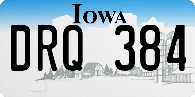 IA license plate DRQ384