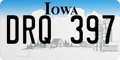 IA license plate DRQ397