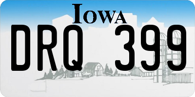 IA license plate DRQ399
