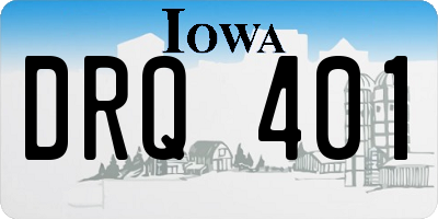IA license plate DRQ401