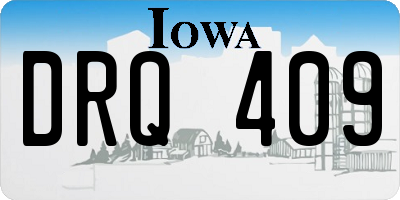 IA license plate DRQ409