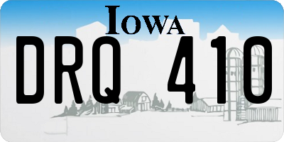 IA license plate DRQ410