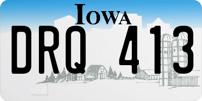 IA license plate DRQ413