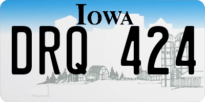 IA license plate DRQ424