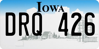 IA license plate DRQ426