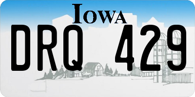IA license plate DRQ429